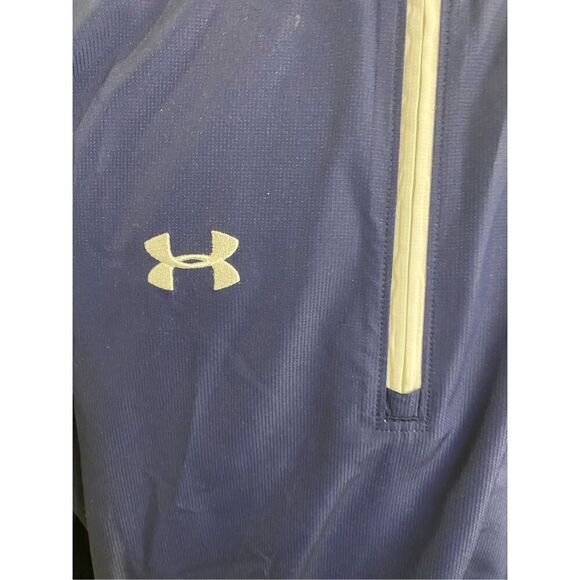 Atlanta Braves Under Armour Pullover Jacket 3/4 Zip Lightweight Packable XL - Picture 9 of 12
